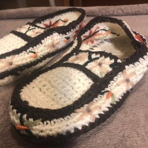 Crochet slippers